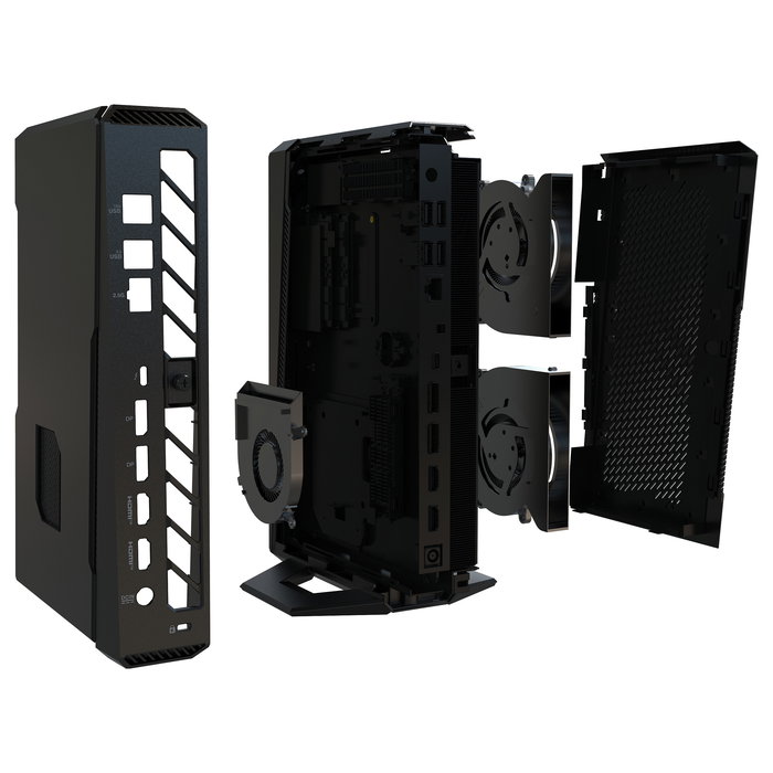 ASUS ROG NUC 15 Kit Mini PC Barebone RNUC15JNK7X50002 - Intel Core Ultra 7 255HX, NVIDIA GeForce RTX 5060, 2x DDR5 SO-DIMM, 3x M.2, Wi-Fi 7, Thunderbolt 4, PC 3L