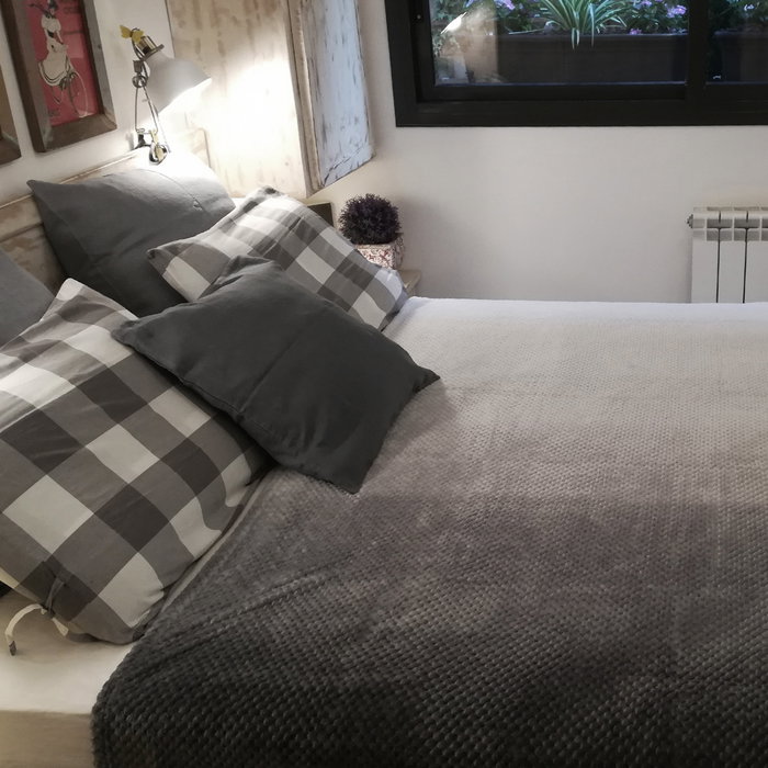 Home Deco Factory Manta Gris XXL 150x200 cm
