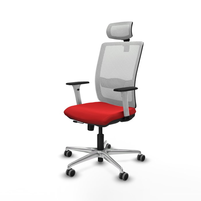 PIQUERAS Y CRESPO Silla de oficina Haches Rojo y Blanco PIQUERAS Y CRESPO Silla de oficina Haches Rojo y Blanco