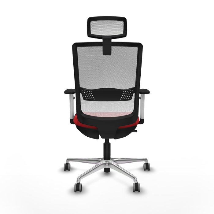 PIQUERAS Y CRESPO Silla de oficina Haches Rojo y Blanco PIQUERAS Y CRESPO Silla de oficina Haches Rojo y Blanco
