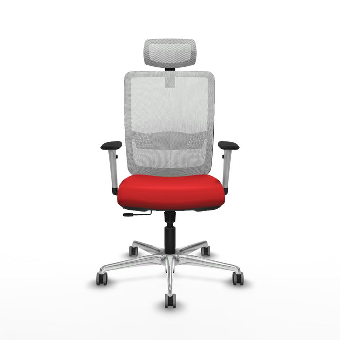 PIQUERAS Y CRESPO Silla de oficina Haches Rojo y Blanco PIQUERAS Y CRESPO Silla de oficina Haches Rojo y Blanco