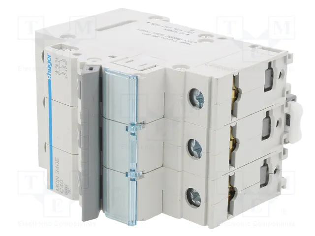 HAGER MCN340E Interruptor magnetotérmico 3 polos 40A 6kA