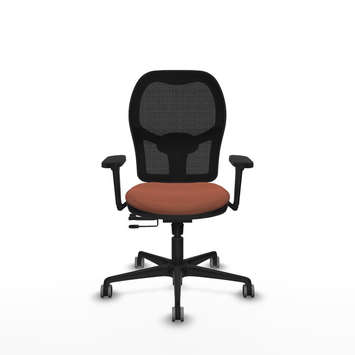 PIQUERAS Y CRESPO Silla de oficina Jorquera con mecanismo Sincro/Traslack, Marrón y Negro PIQUERAS Y CRESPO Silla de oficina Jorquera con mecanismo Sincro/Traslack, Marrón y Negro