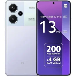 Xiaomi Redmi Note 13 Pro+ 5G Smartphone, 12GB RAM 512GB, Pantalla AMOLED Curva 6.67" 120Hz, Cámara 200MP OIS, Batería 5000mAh 120W, NFC, Color Púrpura - MZB0FF6EU