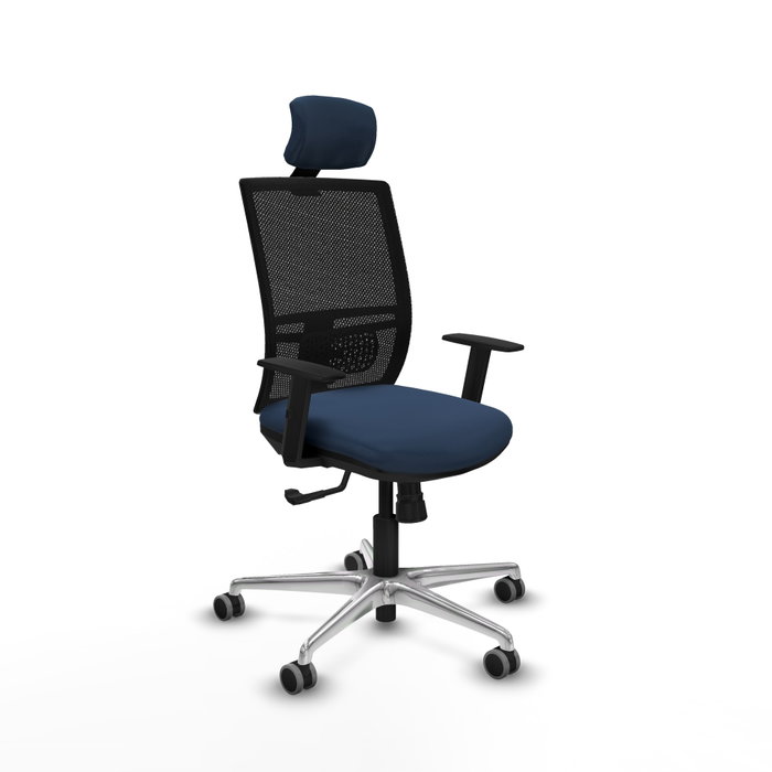 PIQUERAS Y CRESPO Silla de oficina Yunquera con mecanismo Sincro, Azul marino y Negro PIQUERAS Y CRESPO Silla de oficina Yunquera con mecanismo Sincro, Azul marino y Negro