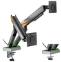 Aisens Soporte de Mesa Gaming RGB DT38TSRRGB-349 para Monitor/TV 17-38 pulgadas