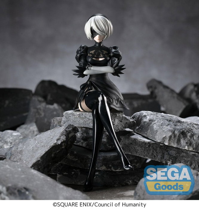 NieR:Automata Ver1.1a Estatua PVC PM Perching 2B 13 cm