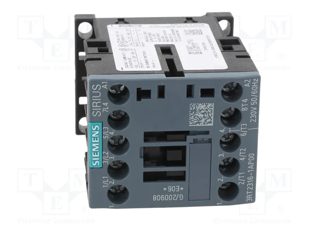SIEMENS 3RT2316-1AP00 Contactor 4-polar 9A 230VAC SIEMENS 3RT2316-1AP00 Contactor 4-polar 9A 230VAC