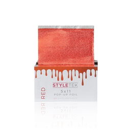Styletek Lámina Pop Up Big Apple Red 5x11, 500 Hojas para Peluquería
