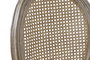 DKD Home Decor Silla Tradicional Beige Natural con Rejilla y Medallón, 46 x 95 x 49 cm, Pack de 2 Unidades