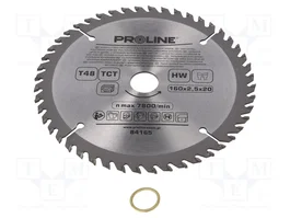 PROLINE Sierra circular de 160mm con 48 dientes para madera