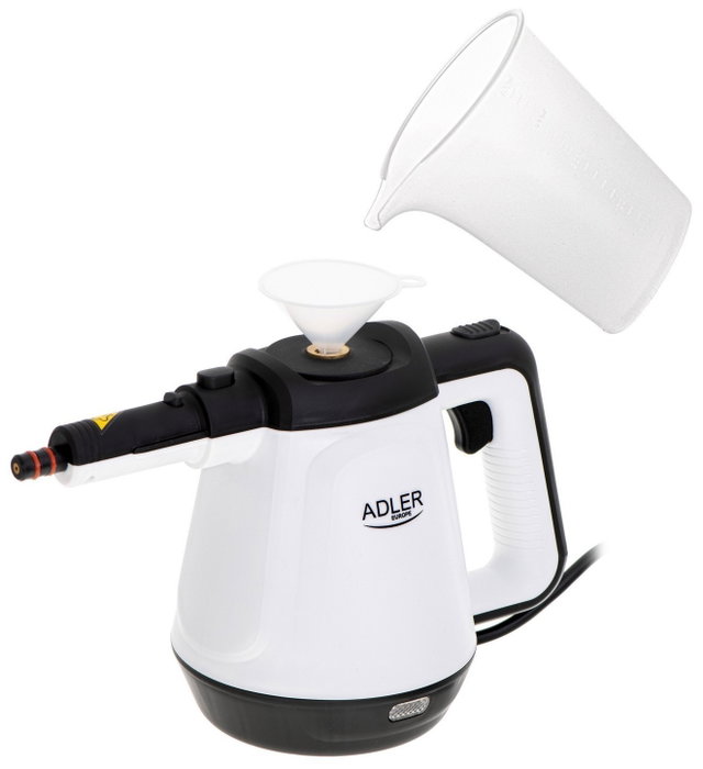 Adler AD 7038 Limpiadora a Vapor Blanco/Negro