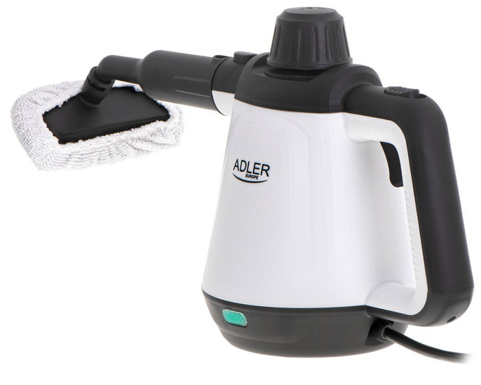 Adler AD 7038 Limpiadora a Vapor Blanco/Negro