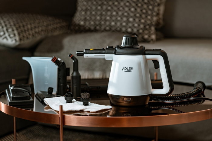 Adler AD 7038 Limpiadora a Vapor Blanco/Negro