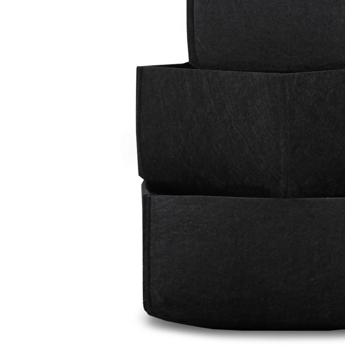 Aberto Design Set Organizador Escritorio Fieltro Negro 6269 (3 Piezas) Mantente organizado y con estilo