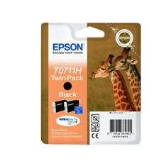 Epson Pack 2 Cartuchos de Tinta Negra T0711
