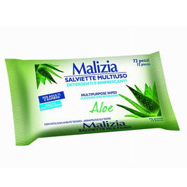 Malizia Toallitas Multi-uso Refrescantes Aloe 72un