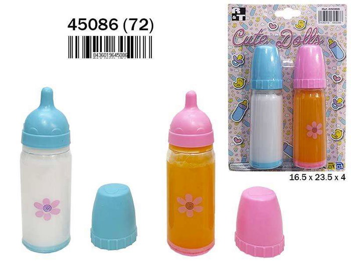 Rama Biberones Mágicos - Pack de 2 Unidades para +18 Meses - Dimensiones 16.5x23.5x4 cm