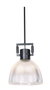 DKD Home Decor Lámpara de Techo de Cristal y Metal, Surtido de 2 Unidades (Plateado/Negro) inevitablemente para Loft