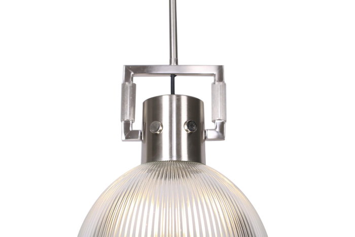 DKD Home Decor Lámpara de Techo de Cristal y Metal, Surtido de 2 Unidades (Plateado/Negro) inevitablemente para Loft