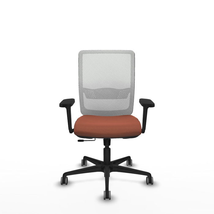 PIQUERAS Y CRESPO Silla de Oficina Haches con Mecanismo Sincro/Traslack, Marrón y Blanco PIQUERAS Y CRESPO Silla de Oficina Haches con Mecanismo Sincro/Traslack, Marrón y Blanco