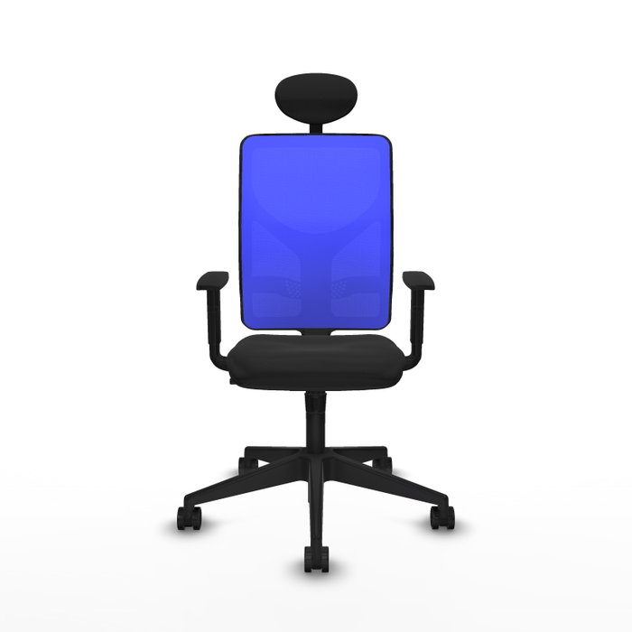 PIQUERAS Y CRESPO Silla de oficina Motilla con Mecanismo Sincro, Negro y Azul PIQUERAS Y CRESPO Silla de oficina Motilla con Mecanismo Sincro, Negro y Azul