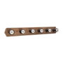 Atmosphera Colgador de Madera con 6 Perchas 66x8.5x8.8cm Marrón