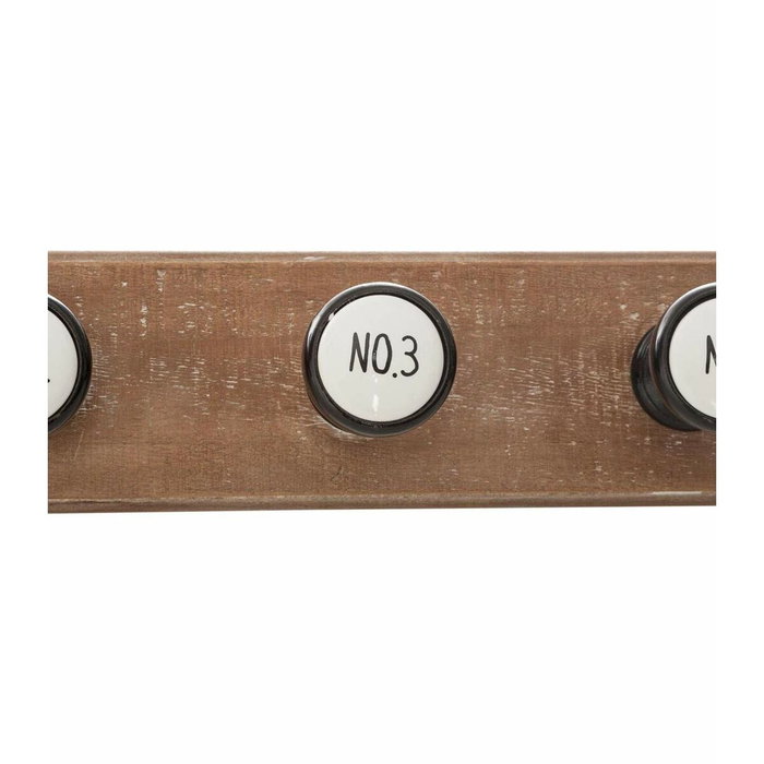 Atmosphera Colgador de madera con 6 perchas Marrón 66 x 8,5 x 8,8 cm