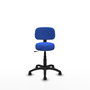 PIQUERAS Y CRESPO Silla Llanos giratoria azul con base de poliamida