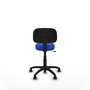 PIQUERAS Y CRESPO Silla Llanos giratoria azul con base de poliamida