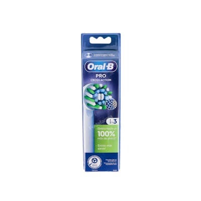 Oral-B Cross Action Cabezales Blanco 4 u Oral-B Cross Action Cabezales Blanco 4 u