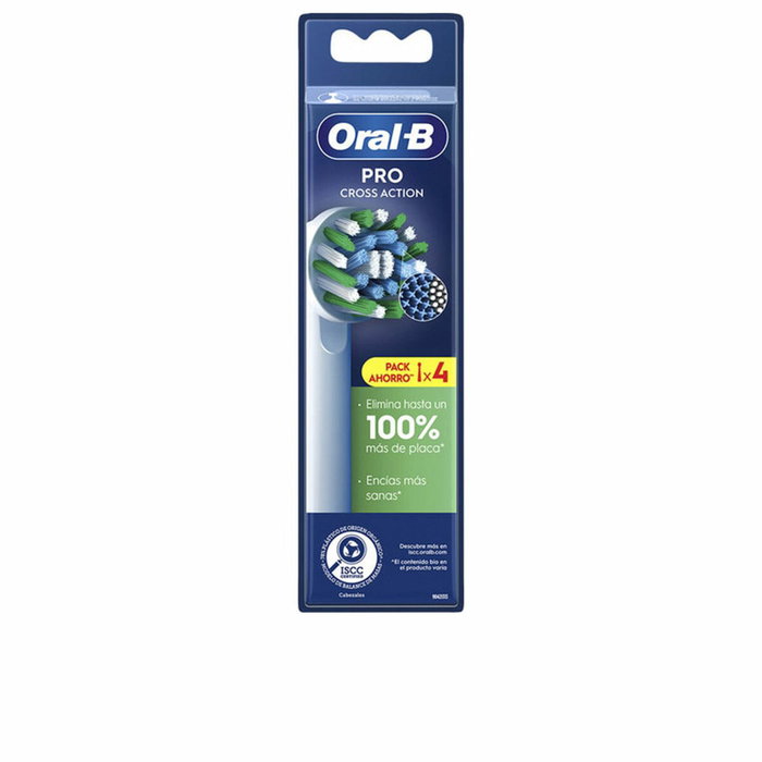 Oral-B Cross Action Cabezales Blanco 4 u Oral-B Cross Action Cabezales Blanco 4 u