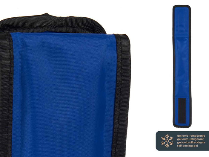 Mascow Collar Refrigerante para Perro 45 cm Azul/Negro (Set de 20)