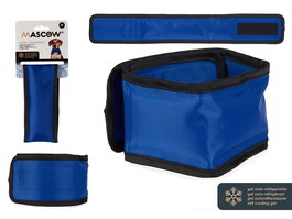Mascow Collar Refrigerante para Perro 45 cm Azul/Negro (Set de 20)