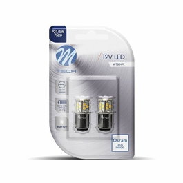 Bombilla para Automóvil M-Tech MTECLB113W P21/5W SMD 2835 1,32 W 12 V Blanco Frío Blanco