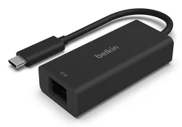 Belkin INC012BTBK - Adaptador USB-C Ethernet RJ-45 2.5 Gbit/s, Negro, Tipo C Macho a RJ-45 Hembra