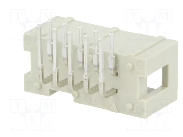 HARTING Conector IDC de 10 pines macho, angulado 90°, THT, 2,54mm