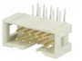HARTING Conector IDC de 10 pines macho, angulado 90°, THT, 2,54mm