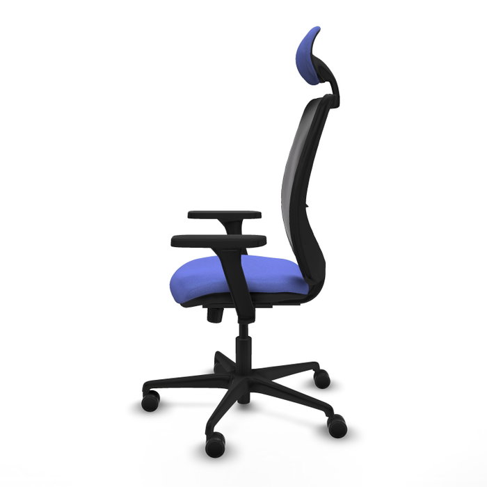 PIQUERAS Y CRESPO Silla de oficina Zulema con Mecanismo Sincro Azul claro y Negro