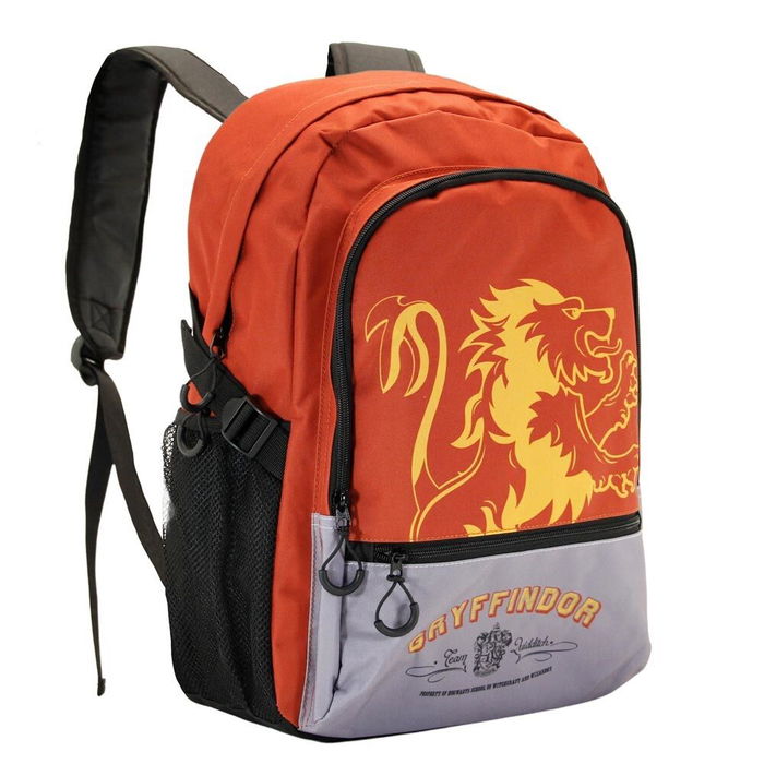 Harry Potter Mochila Fight HS FAN Gryffindor Rojo Urbana Ligera con Compartimento para Dispositivos Electrónicos y Adaptable a Trolley 24L