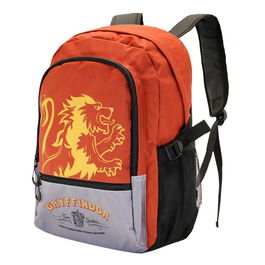 Harry Potter Mochila Fight HS FAN Gryffindor Rojo Urbana Ligera con Compartimento para Dispositivos Electrónicos y Adaptable a Trolley 24L