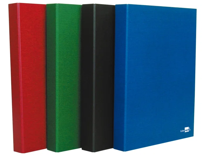 Liderpapel Carpeta de 4 anillas redondas 25mm formato cuarto colores surtidos