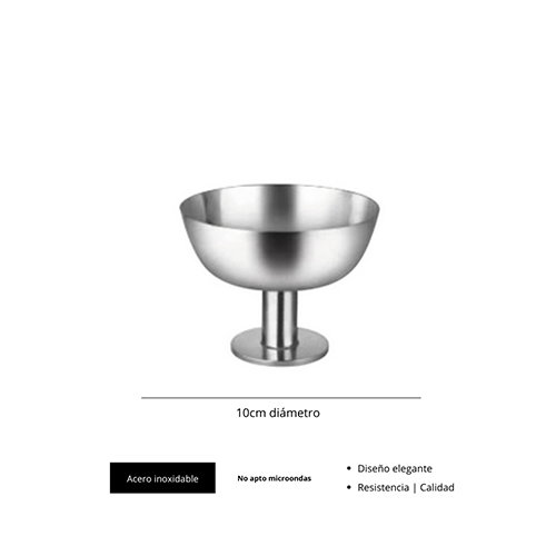 OMS Mini Copa Pedestal 10 cm Plata