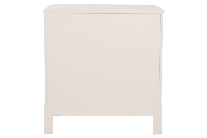DKD Home Decor Mesita de Noche Tradicional Gris Claro Metal y MDF 2 Cajones 42 x 56.2 x 53 cm