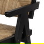Silla Natural-Negro Madera 56 X 62 X 76,50 cm