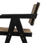 Silla Natural-Negro Madera 56 X 62 X 76,50 cm