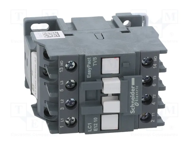 Schneider Electric LC1E1210P7 Contactor Easy TeSys 3-polar 12A 230VAC
