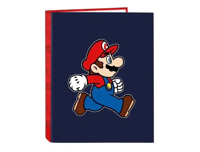 Safta Carpeta Super Mario Trick de 4 Anillas Mixtas Safta Carpeta Super Mario Trick de 4 Anillas Mixtas