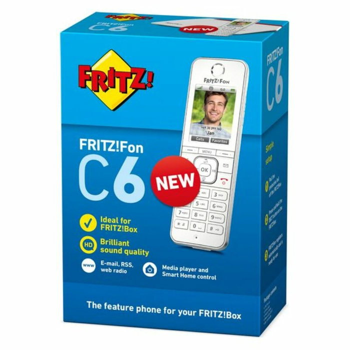 AVM FRITZ!Fon C6 Teléfono inalámbrico DECT digital con pantalla a color AVM FRITZ!Fon C6 Teléfono inalámbrico DECT digital con pantalla a color