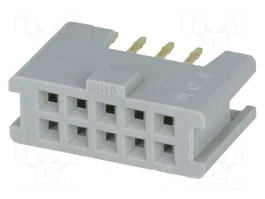 3M Conector IDC hembra de 10 pines (2x5) recto THT